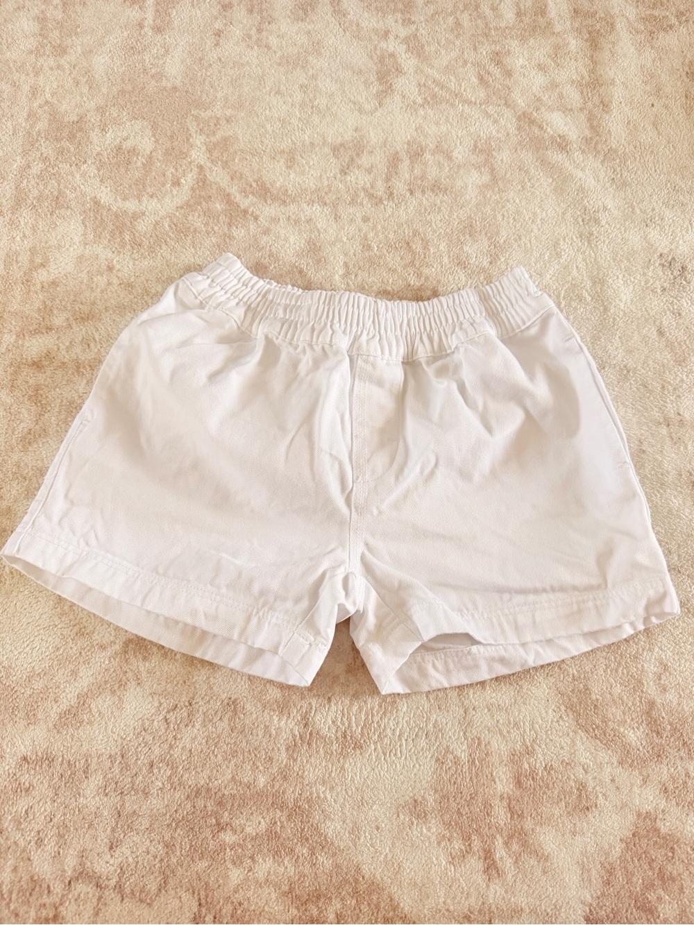 The Beaufort Bonnet Company White Kids Cotton Elastic-Waist Shorts